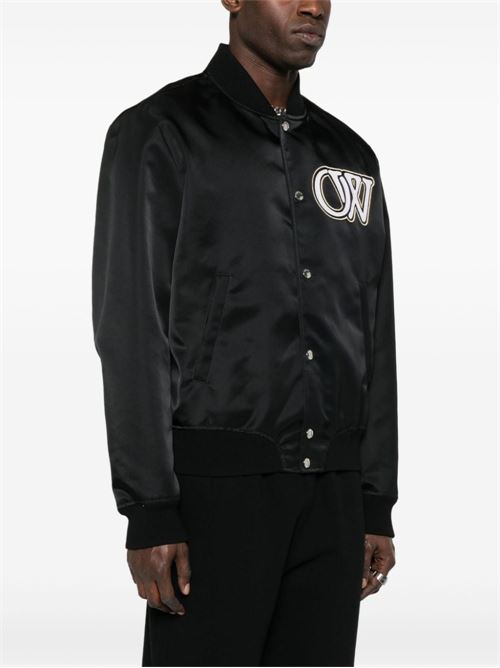 Varsity Bomber OFF WHITE | OMEH053C99FAB0041001